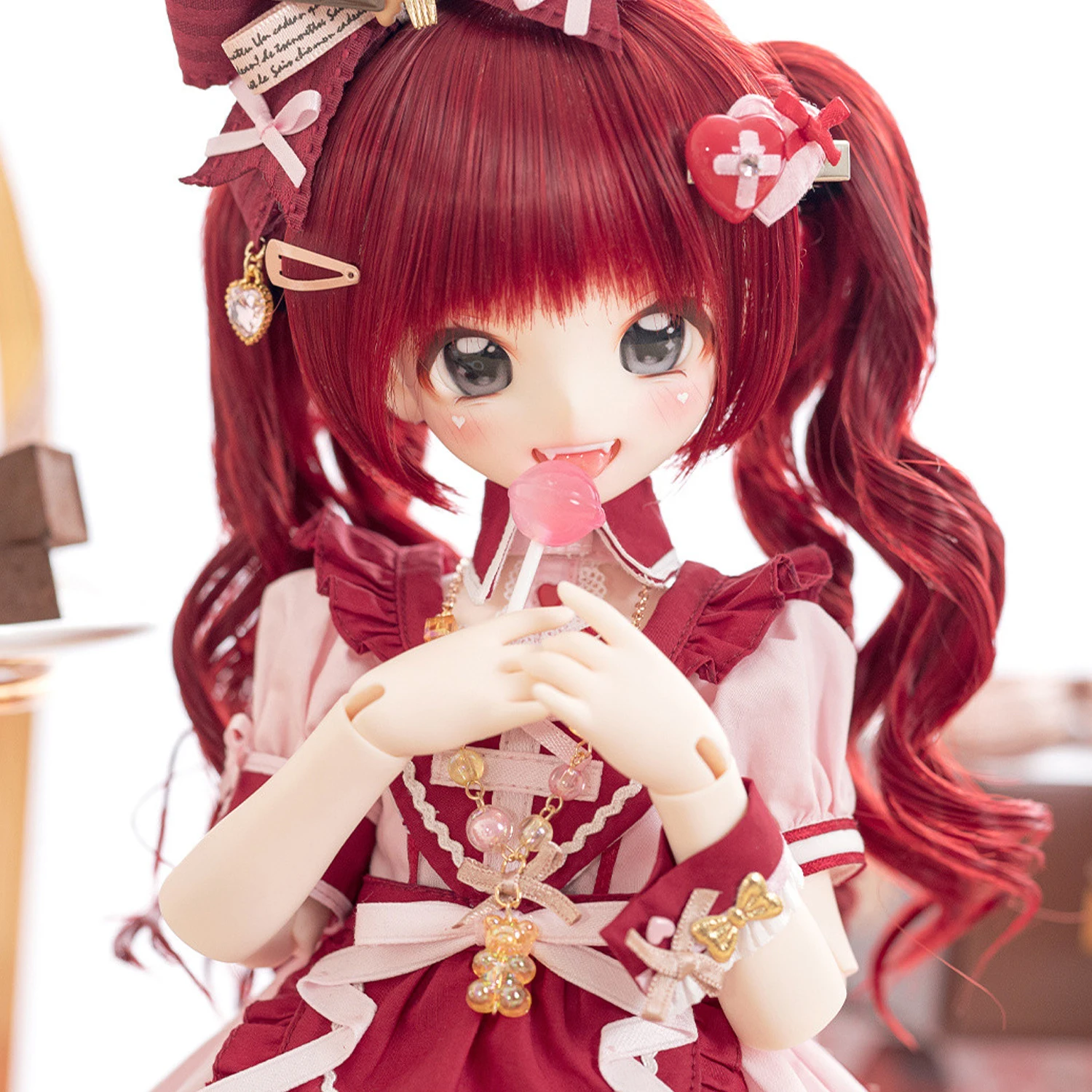 애니메이션 BJD 머리 1/4, Maokeke 만화 SD 관절 이동식 수지 컬렉션