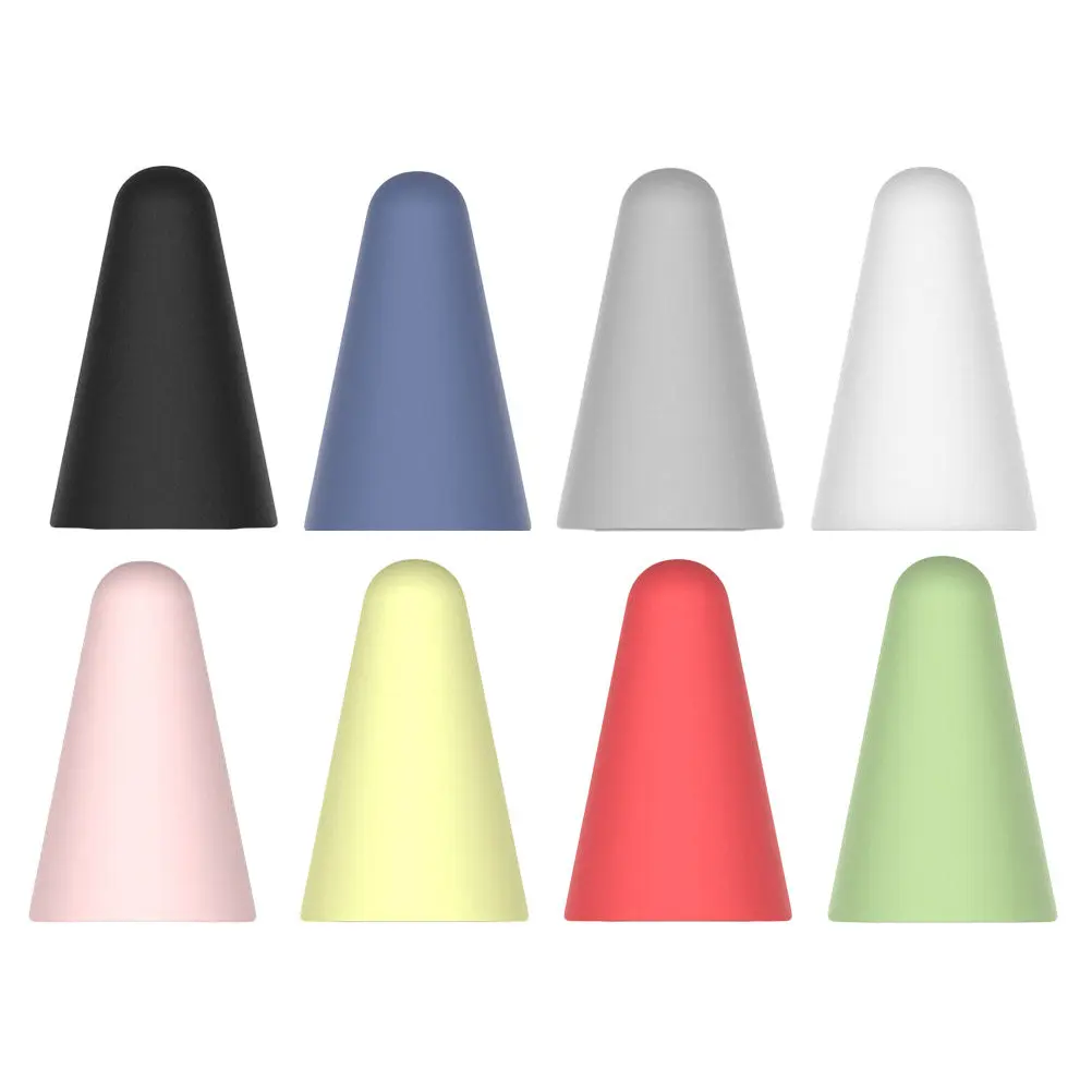 8Pcs Silicone Sleeve for Stylus Pen Nib Tip Cap Pencil 1 2 Protective Cover Silent Smooth Writing Drawing Dust Free