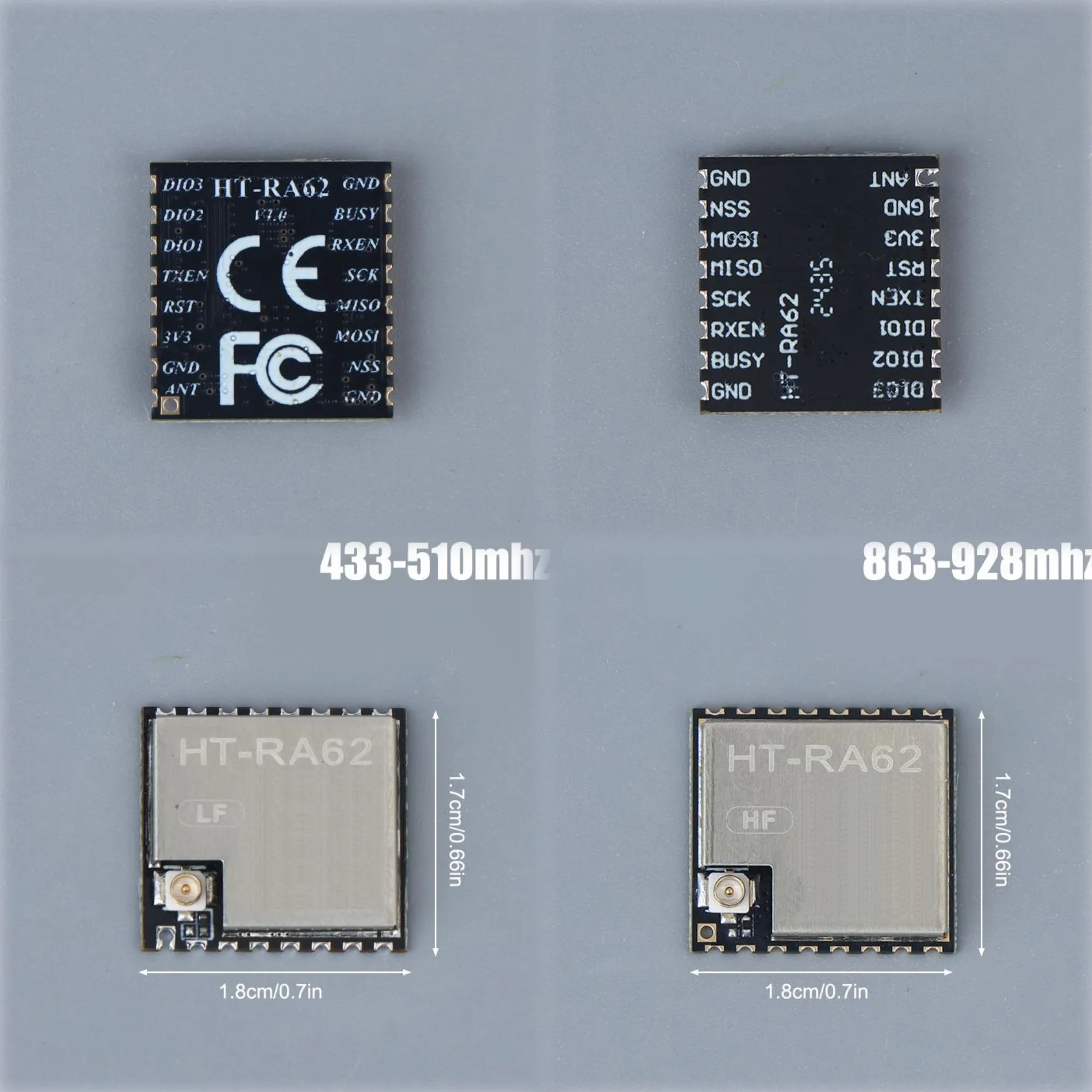 

【CCA96】1 PCS Wireless RF Module HT-RA62 Module SX1262 Secondary Development Supports LoRaWAN Protocol Heltec