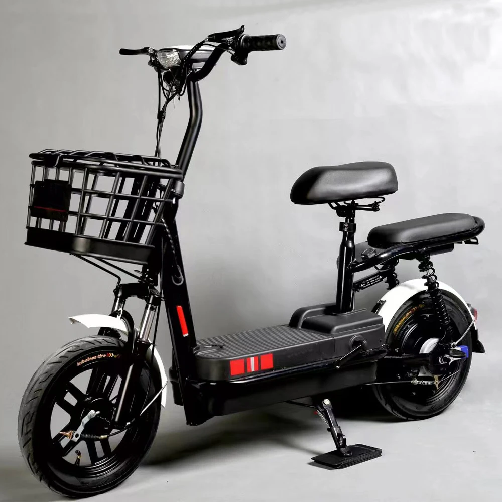 

Дешевая цена 400W 48V Step Through Ebike City 14-дюймовый электрический скутер велосипед с сиденьем