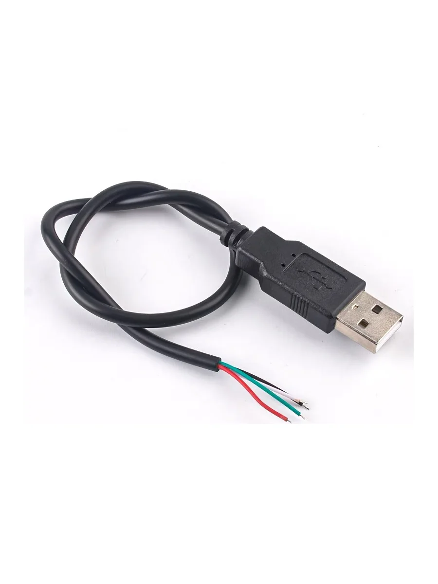 2.0 USB EXTENSION CABLE USB Male plug Cable Soldering Length 30 cm