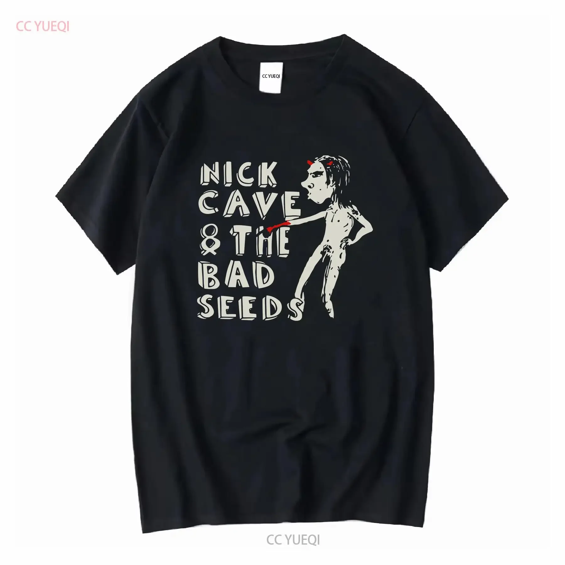 Camiseta Nick Cave And The Bad Seeds Loverman, todas las tallas S1069 de manga larga o corta, ropa de calle informal lavada vintage, transpirable