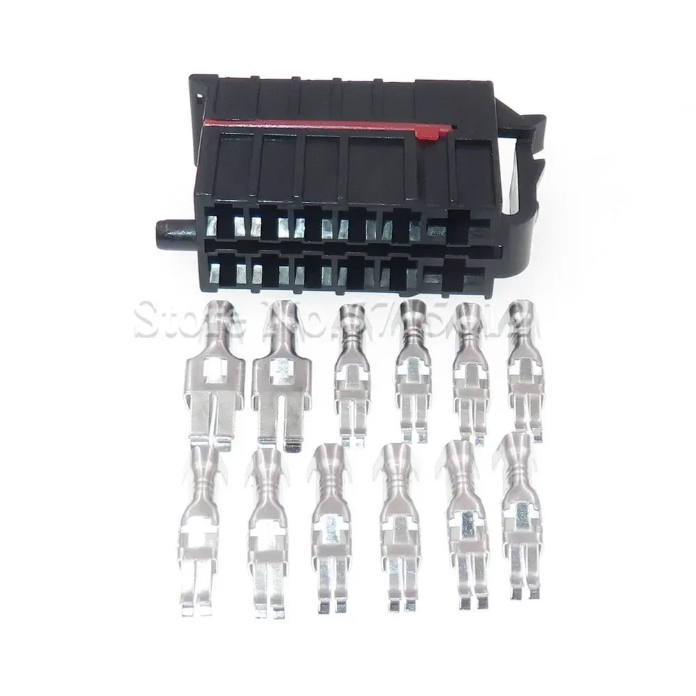 12 Hole 928569 357945971 Car Wire Harness Connector Automotive Plastic Housing Plug With Pins