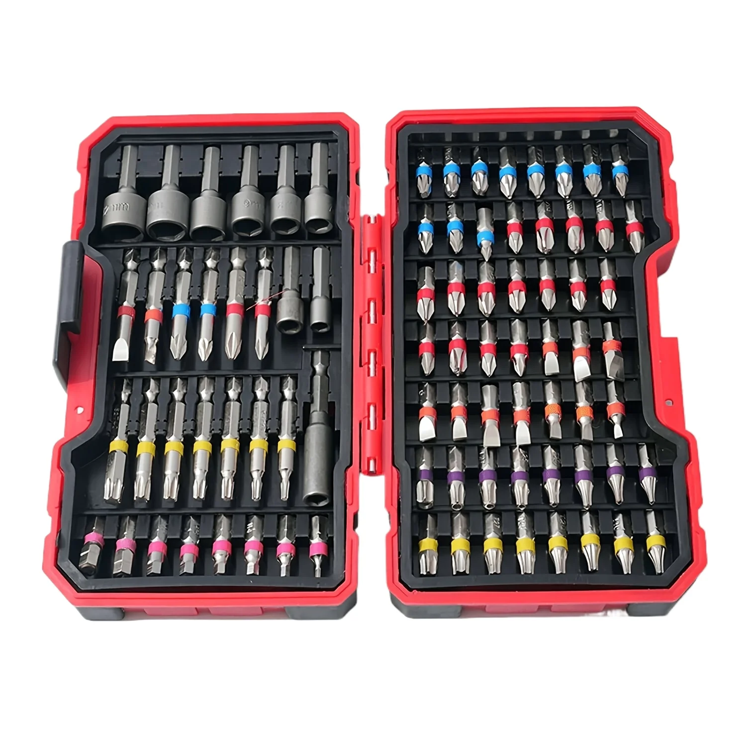 

83pc Impact Drill Bit Set, S2 Steel Multi Size Bits, Magnetic Anti Slip, Wear Resistant, Storage Box, P D&S, Gift For Car Lovers