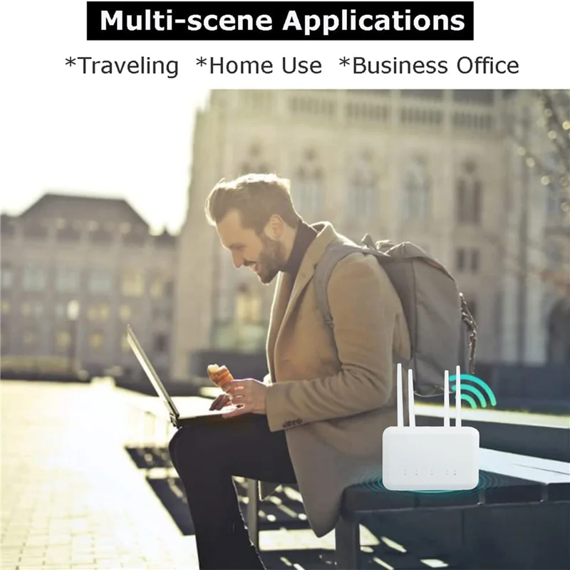 

M05K 3X B625PRO-EU 4G Wifi Router 300Mbps With SIM Card Slot+12Xantenna 4G Router Support Battery Power B28 Band US Plug