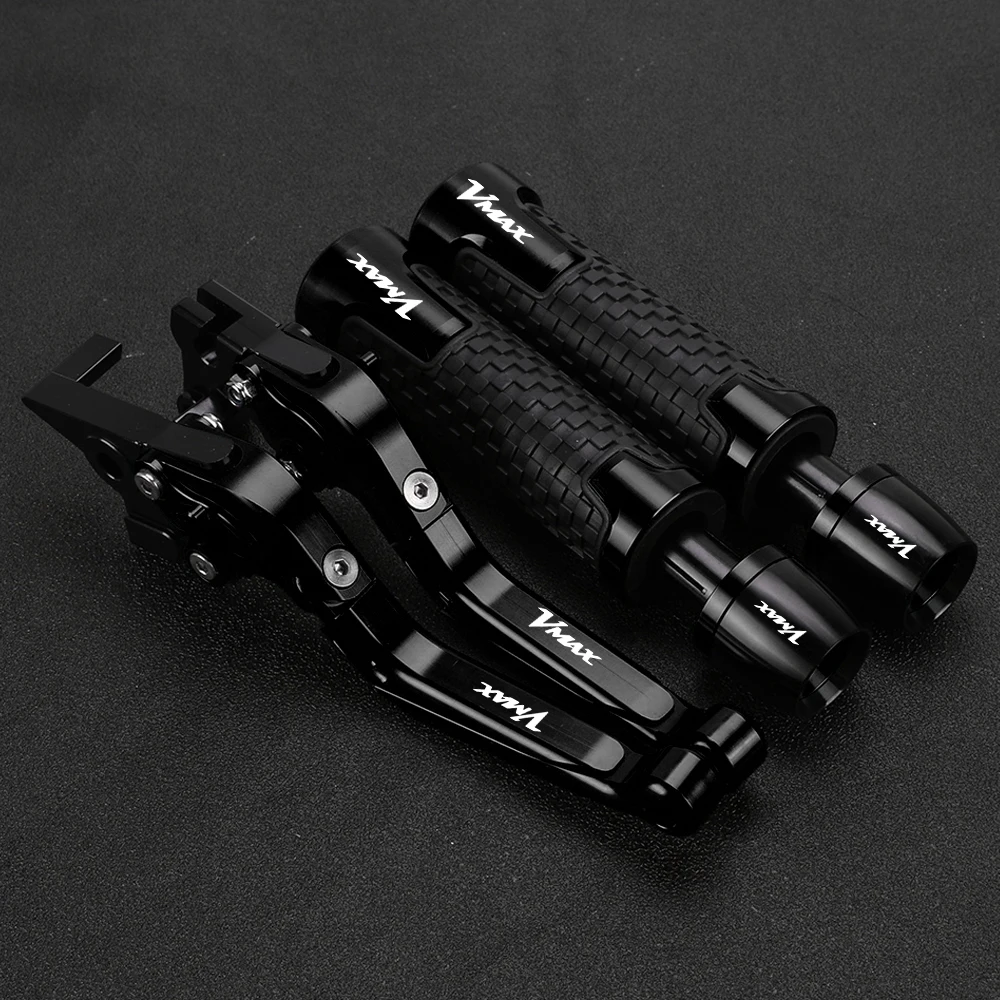 

For YAMAHA VMAX V MAX V-MAX 2009-2016 2015 2014 2013 2012 Motorcycle Adjustable Brake Clutch Lever Handle Grips Handlebar Ends