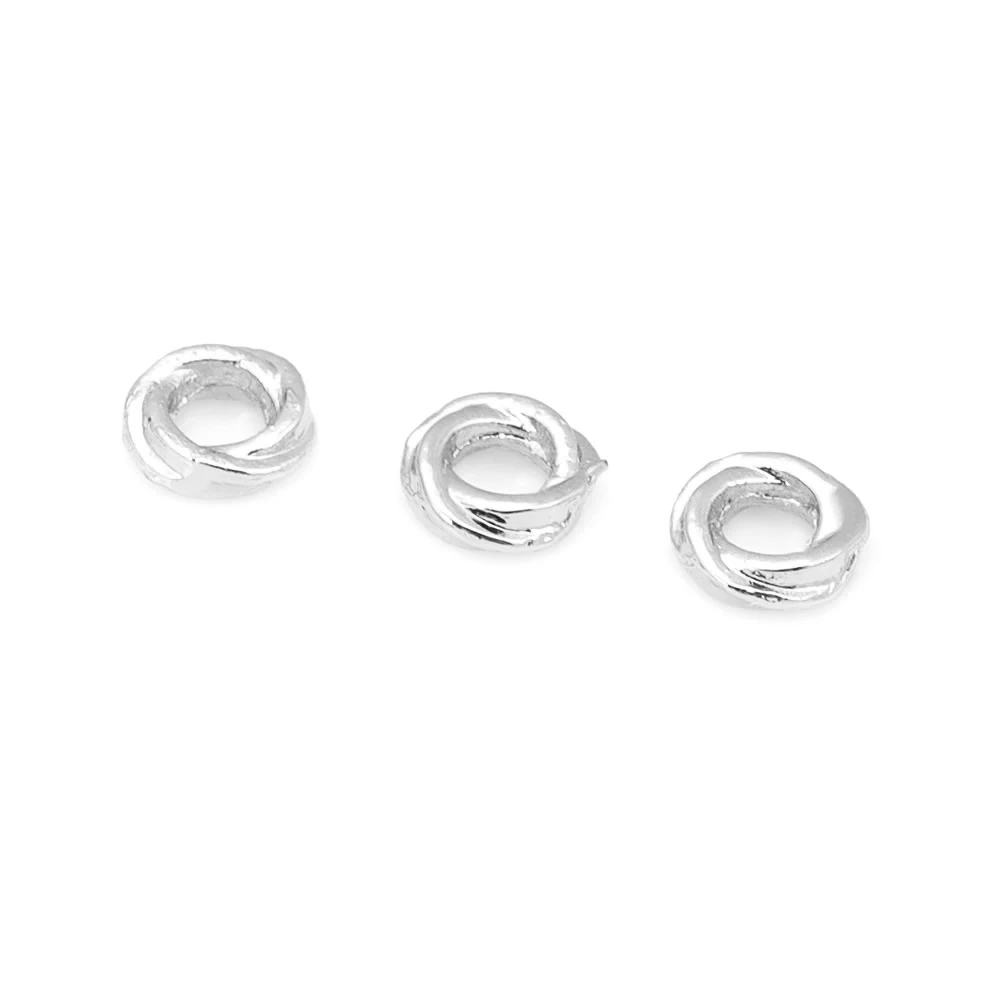 4MM 6MM 18K Goldfarbene Messing Runde Gedrehte Kreisförmige Armband-Abstandhalterperlen Schmuckherstellungszubehör DIY-Zubehör – Detail 24