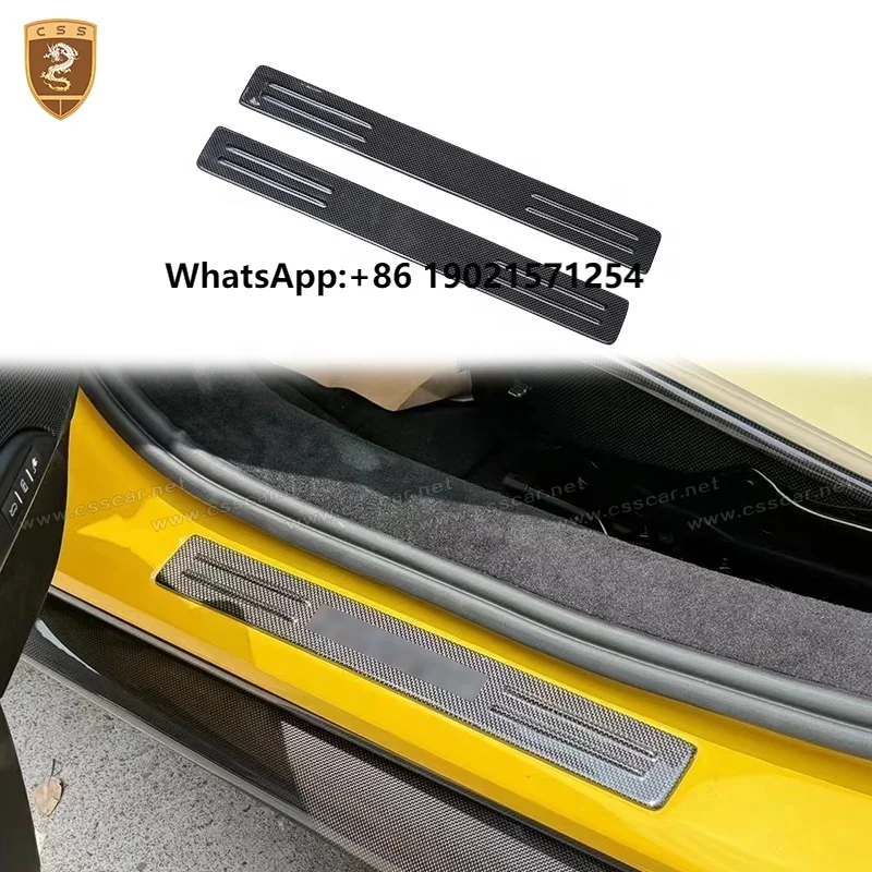 

OEM Style Dry Carbon Fiber 296GTB Car Door Sills Protector for Ferrari 296 GTB Welcome Door Trim Pedal