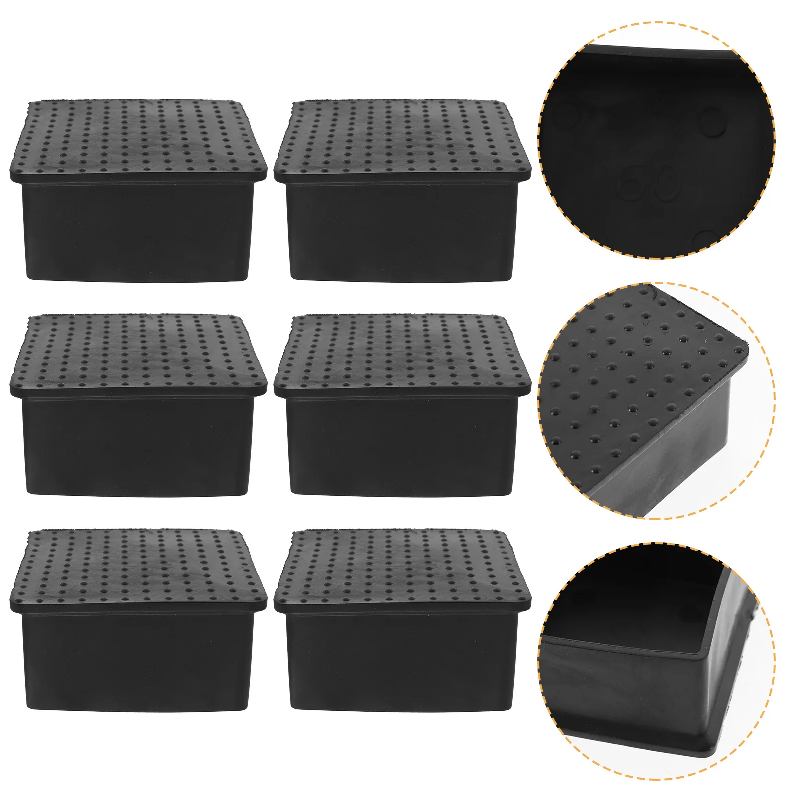 

6 шт., защитные чехлы для ножек стула из ПВХ, чехлы для мебели, прочные защитные колпачки без следов для паркетных полов, основание стойки