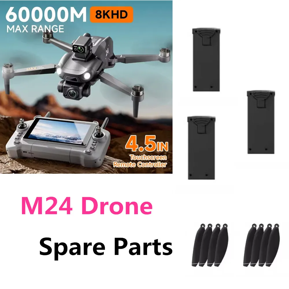 

Аккумулятор для дрона M24 7.4V 1500mAh / Запчасти для дрона M24: пропеллер Maple Leaf, оригинальные аксессуары для дрона M24, аккумулятор
