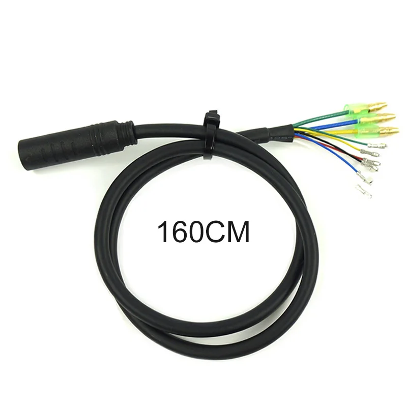 65Cm/130Cm/160Cm 9pin Motor Verlengkabel Snoer Ebike Motor Verlengsnoer Voor Bafang Achterwielnaaf Motoren Kabels