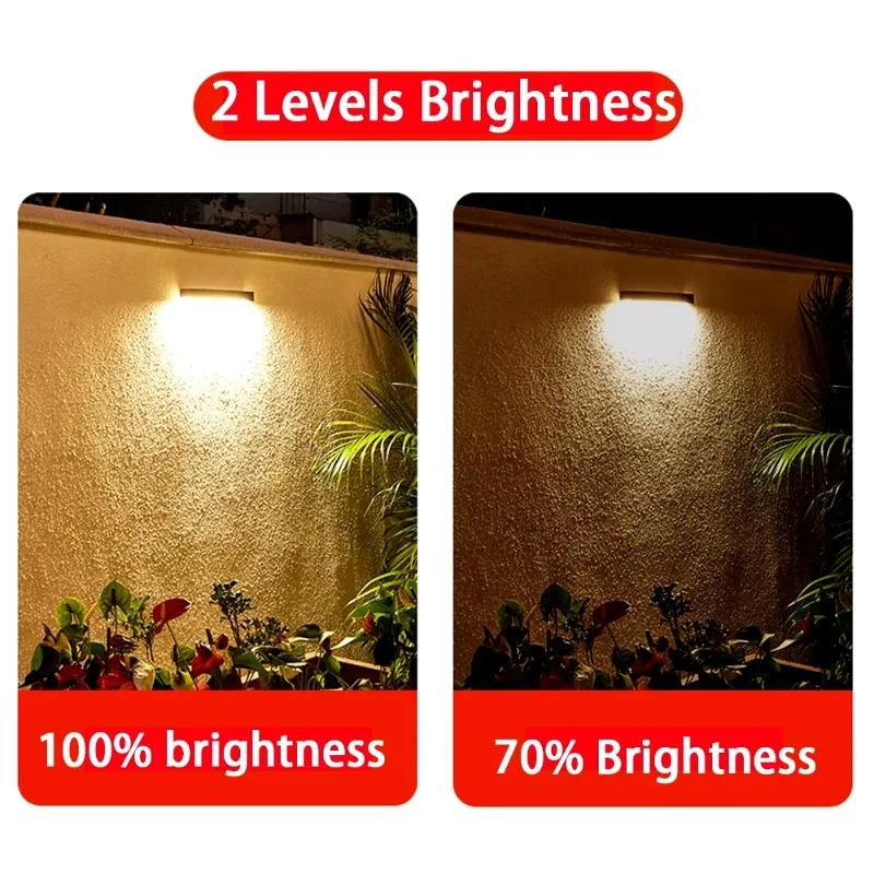 Solar Outdoor Lights Wall Lamp Waterproof Courtyard Garden Decoration Lighting Stairs Lamp Magnetic Courtyard Lights