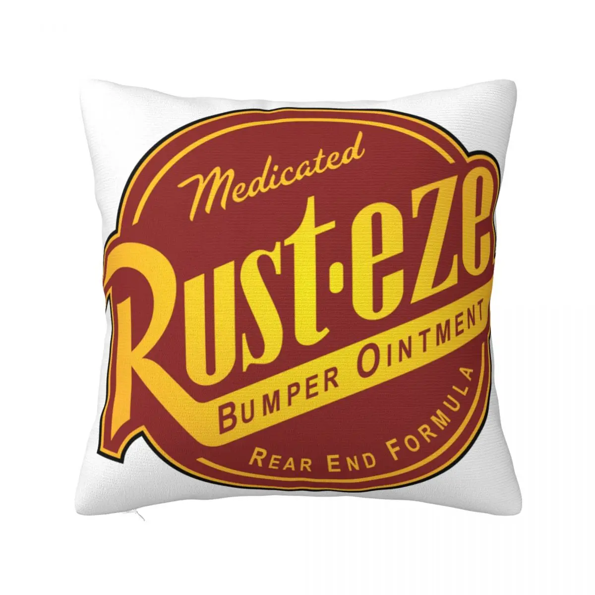 Quadratischer Kissen bezug mit Rost-Eze-Logo für Sofa-Wurf kissen