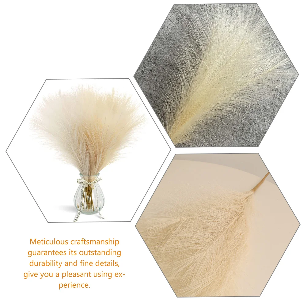 

2Pcs Eternal Flower Decor Artificial Pampas Grass Tall Faux Plants for Home Wedding Party Vase Filler Room Decor