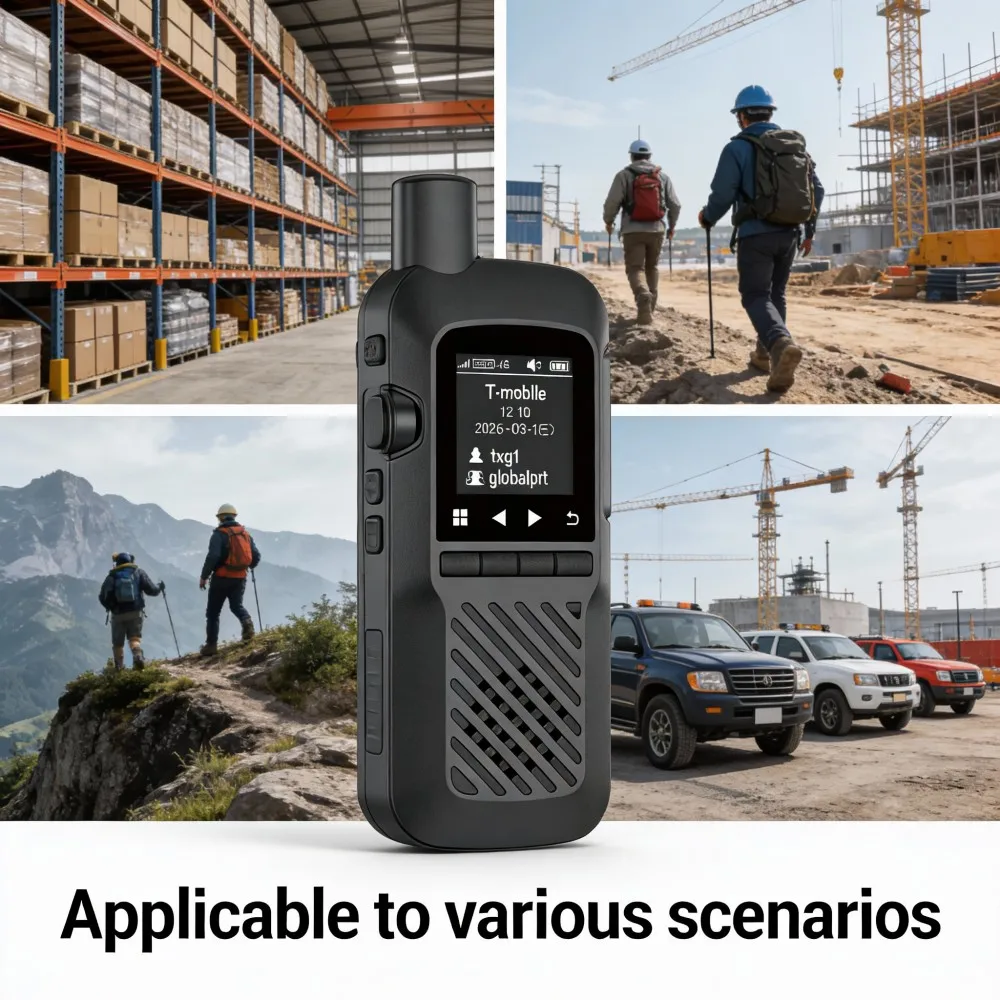 smart portable outdoor Walkie Talkie, 5000km long distance, 4G POC handheld Walkie-Talkie with charging socket ,Global PTT