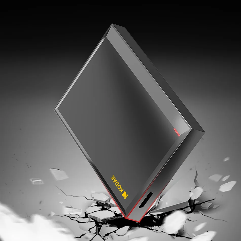 KODAK disco duro externo 2TB HDD móvil 1TB 2,5 pulgadas 5Gbps alta velocidad 5400 RPM 120MB/s 500GB HDD portátil para juegos para PC de escritorio