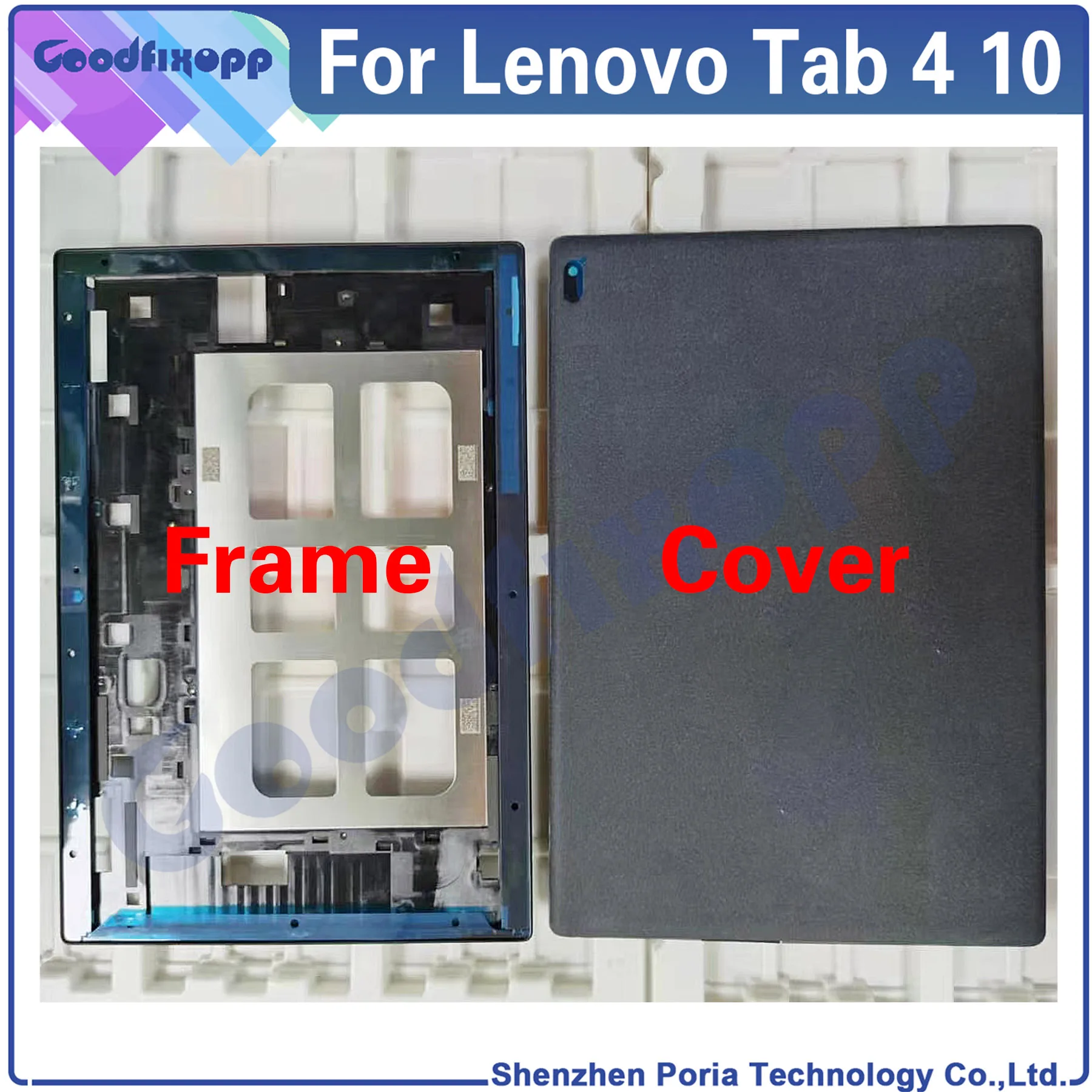 For Lenovo Tab 4 10 TB-X304L TB-X304F Tab4 10 X304 Front Frame Back Battery Cover Door Housing Rear Case Repair Replacement