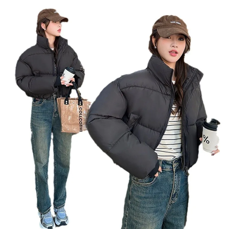 Cotton-padded Jacket Short Stand Collar Cotton-padded Jacket Female Winter Korean College Wind Cotton-padded Jacket