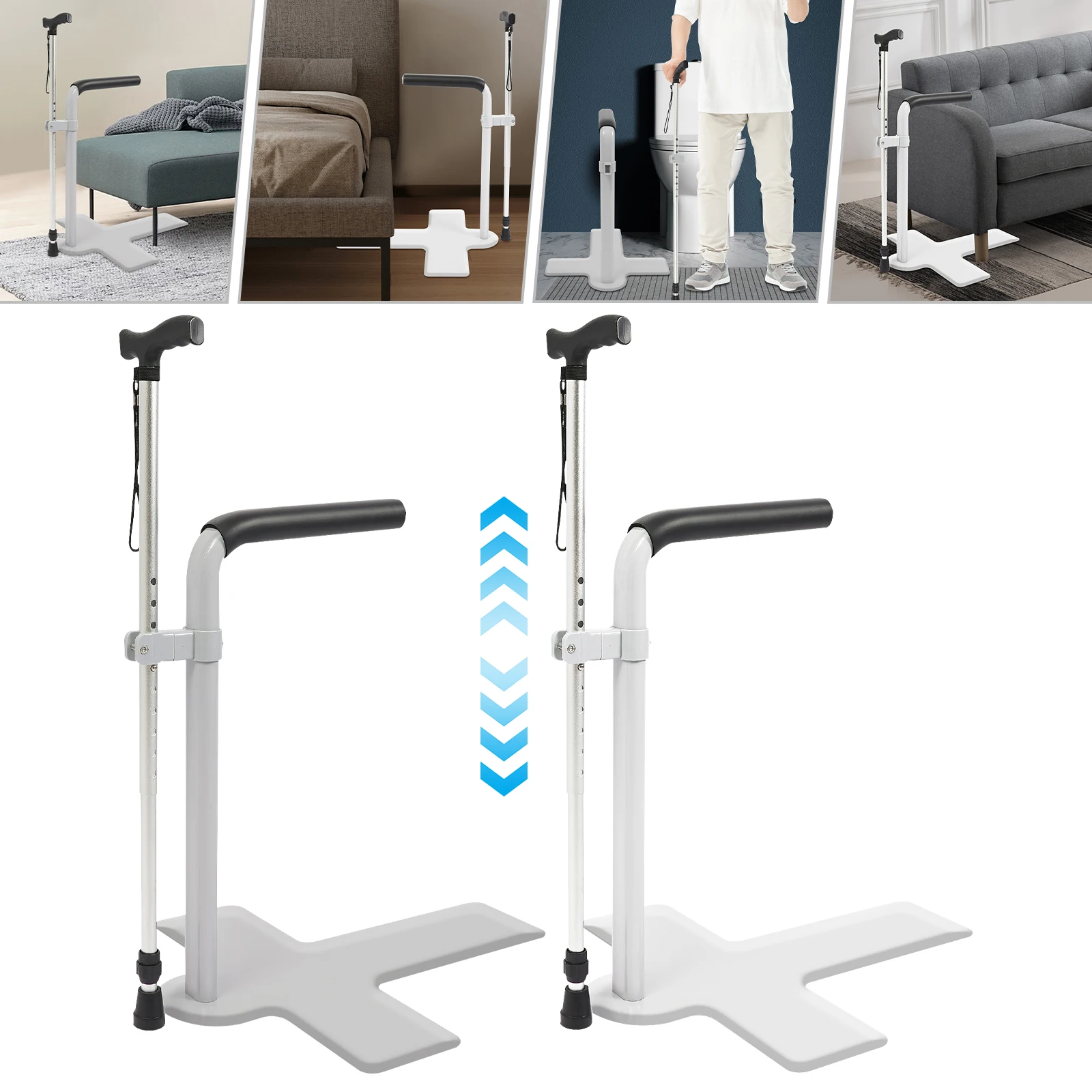 Stable Sofa Stand Assist Bed Side Handrail Beds Lift Assist Soft Grip Handle Facilitate The Elderly and Family