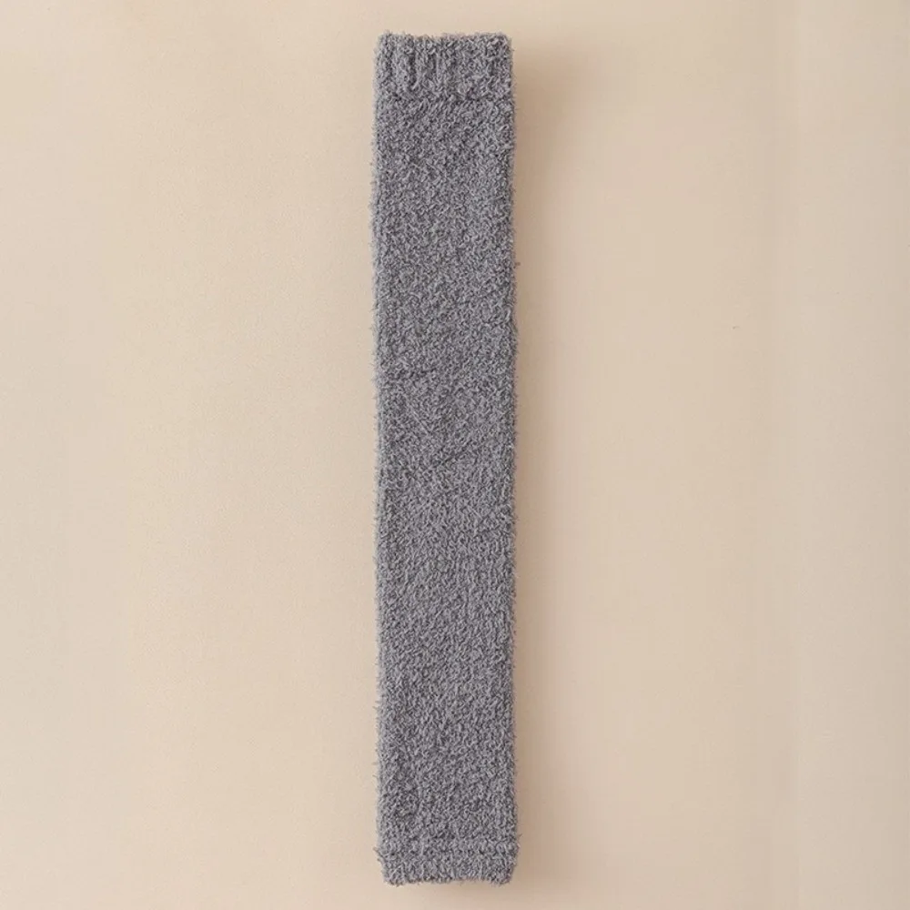 

New Thick Long Tube Socks Over Knee Warm Leg Cover Comfortable Coral Fleece Leg Pads Women