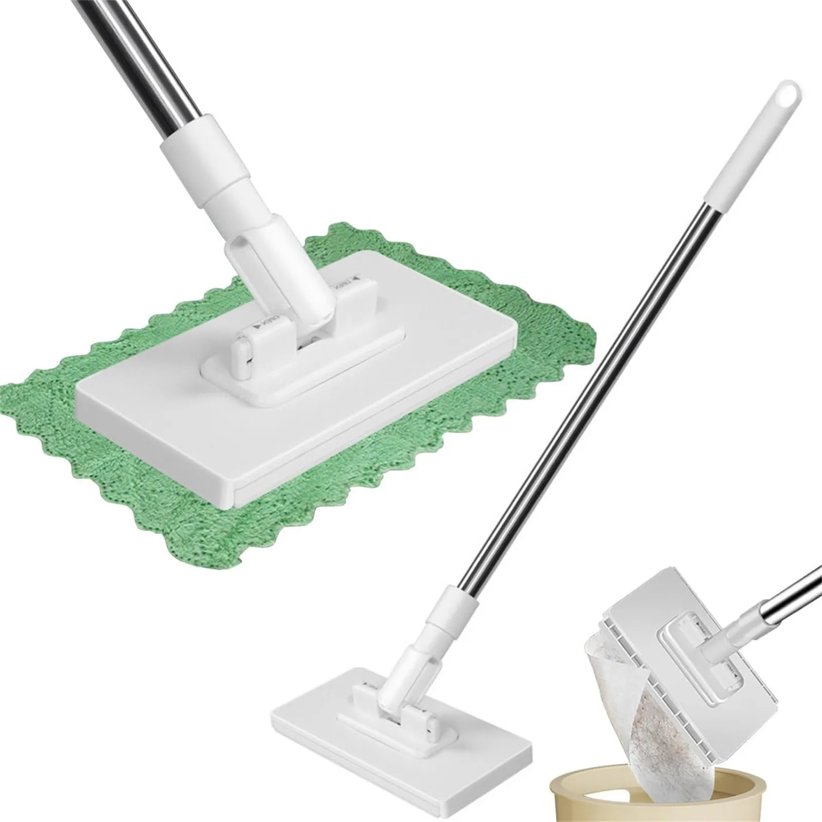 Mini Face Towel Mop Accessory 100cm Lazy Cleaning Tool Reusable Clamp Mop Head Home Kitchen Bathroom Desk Cleaning 2026 Trending