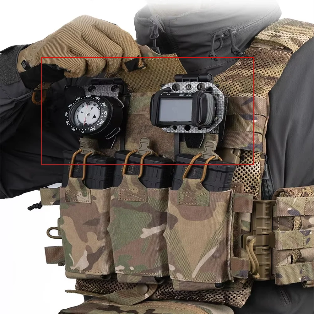 

Tactical Phone Navigation Panel Compass GPS Board Set Outdoor Suitable Tactical Vest Accessories and The Like