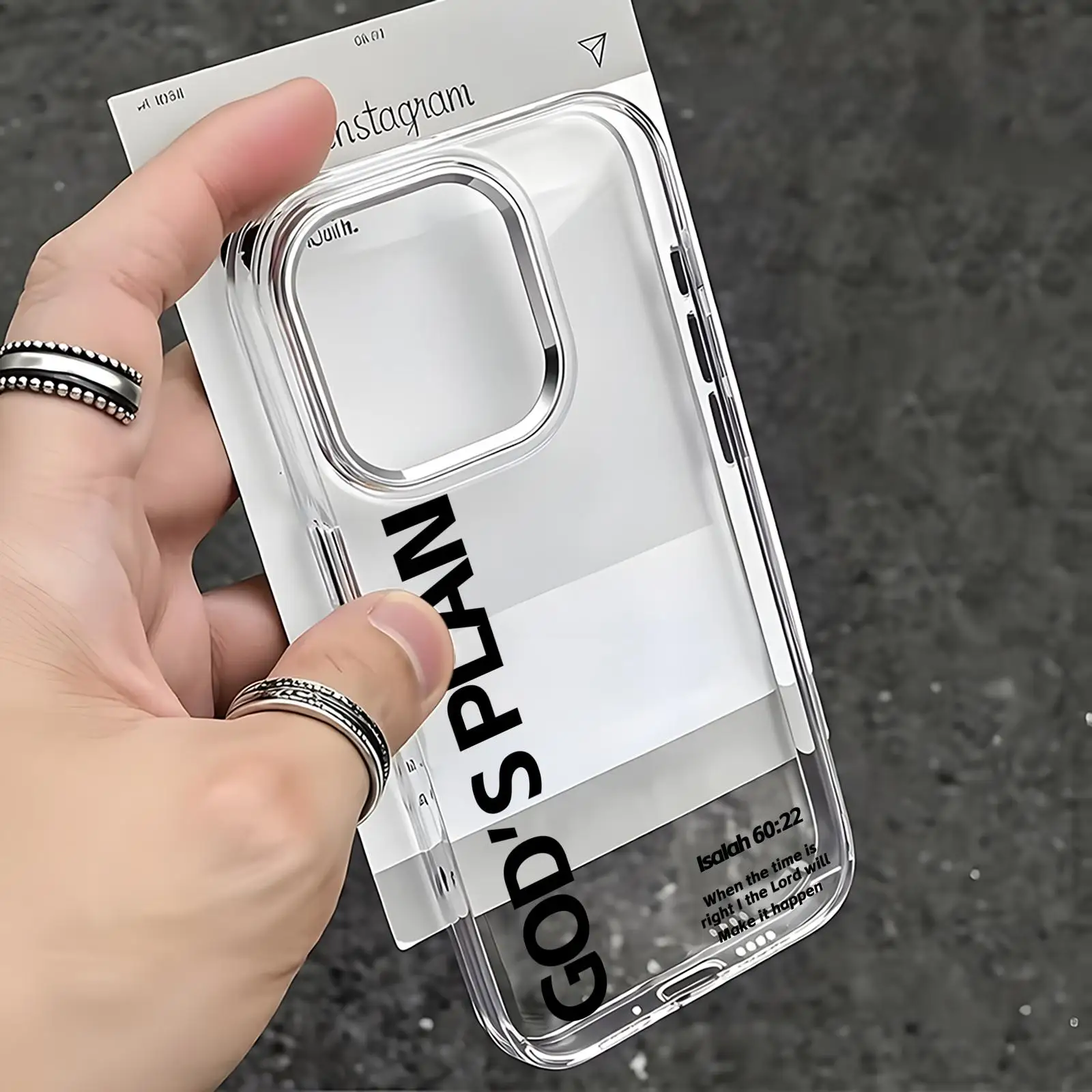 

Bible GOD'S PLAN. Phone Case Luxury Silicone Transparent Case For iPhone17 16 15 14 13 12 11Pro Max Clear Protection Cover