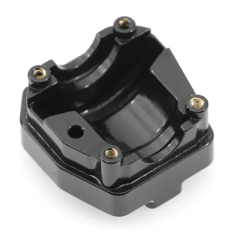 Couvercle ou.com en laiton pour Axial SCX10 PRO 1/10 RC inoler, revêtement noir, pièces de mise à niveau de voiture, accessoires, 2 pièces