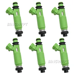 6pcs/lot 100% new Fuel Injectors OEM 195500-3170 1955003170 MD332733 for Mitsubishi Montero Sport 3.0L 6G72 1998-2003