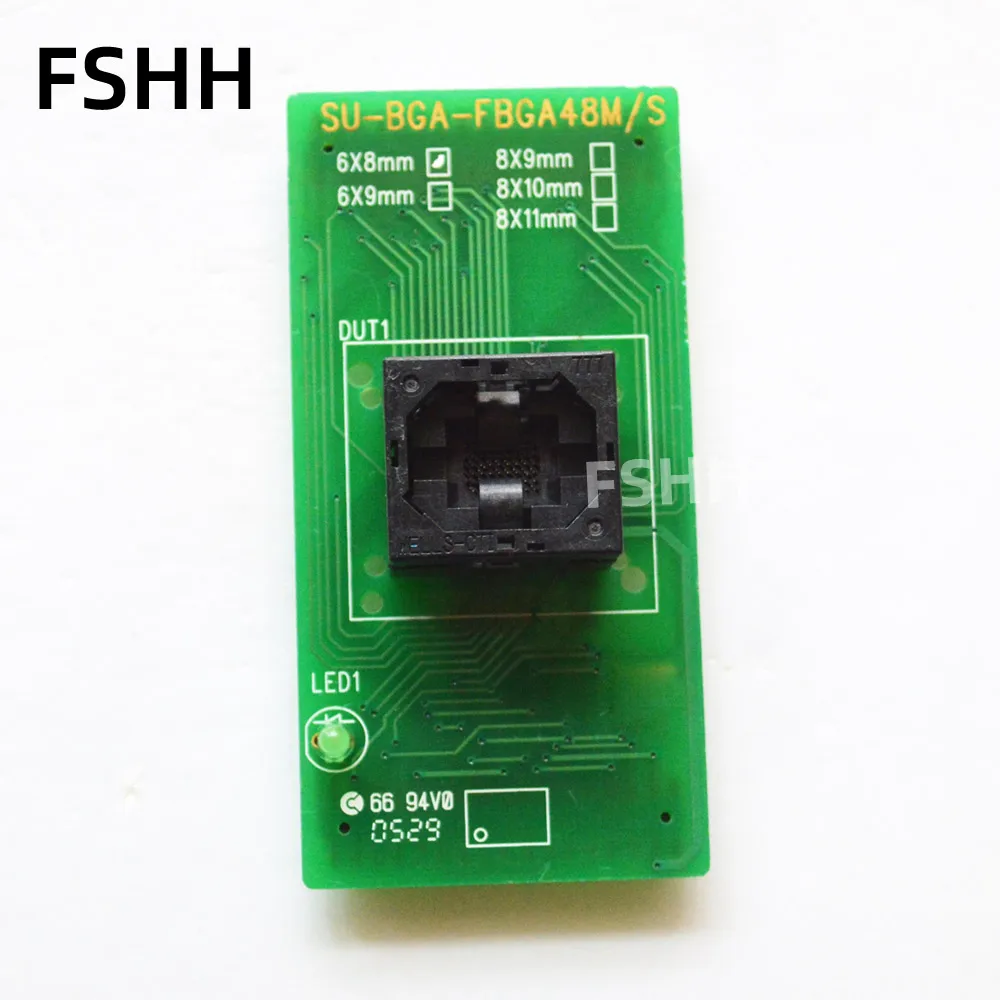 SU-BGA-FBGA48M-S Programmer Adapter BGA48 6mmX8mm Test Socket