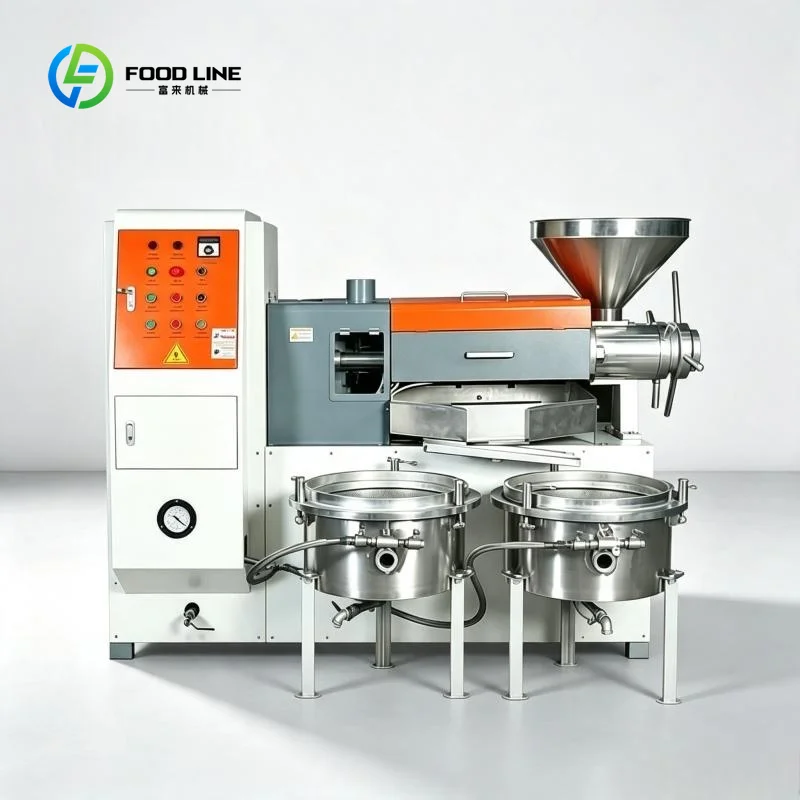 Customized Factory Price Screw Oil Press Machine Hot Cold Press Sunflower Soybean Peanut Oil Extractor Machine