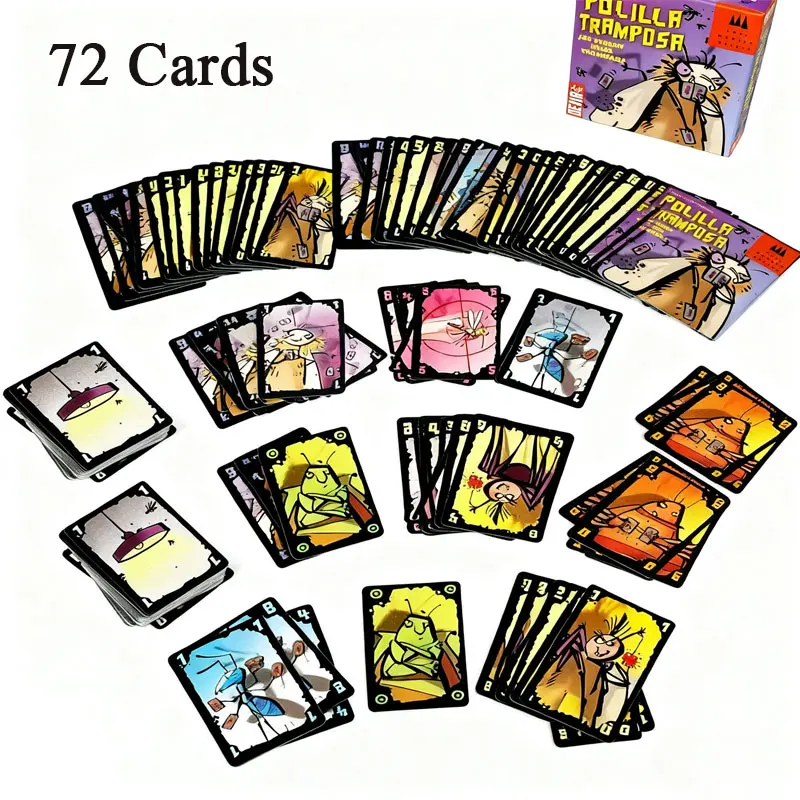 Moth juego de cartas de mesa trucos cucaracha real trampa polilla Devir juego estrategia juego de mesa juguetes juego de fiesta perfecto