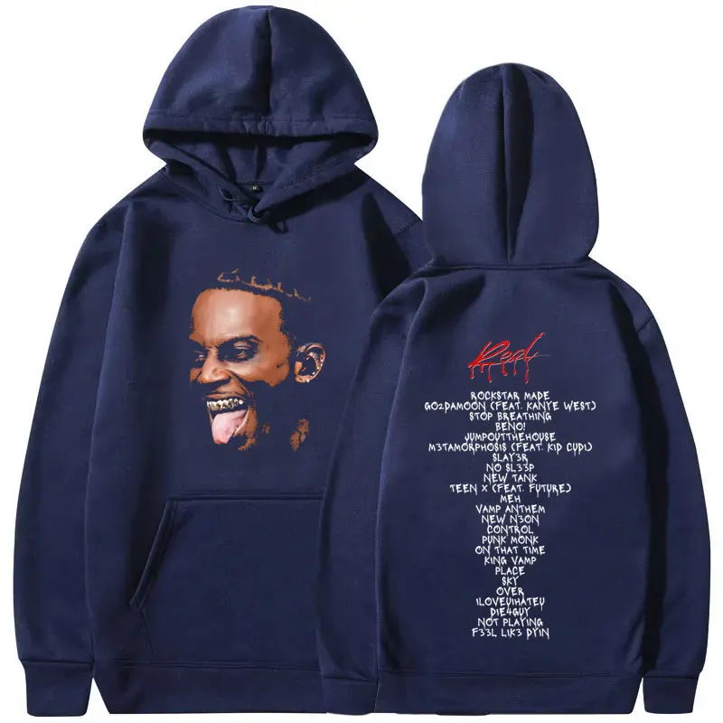 Hip Hop Rapper Playboi Cart Whole Lotta Red Graphic Hoodie Men Women Fashion Streetwear Male Vintage Oversized Hooded Tracksuit