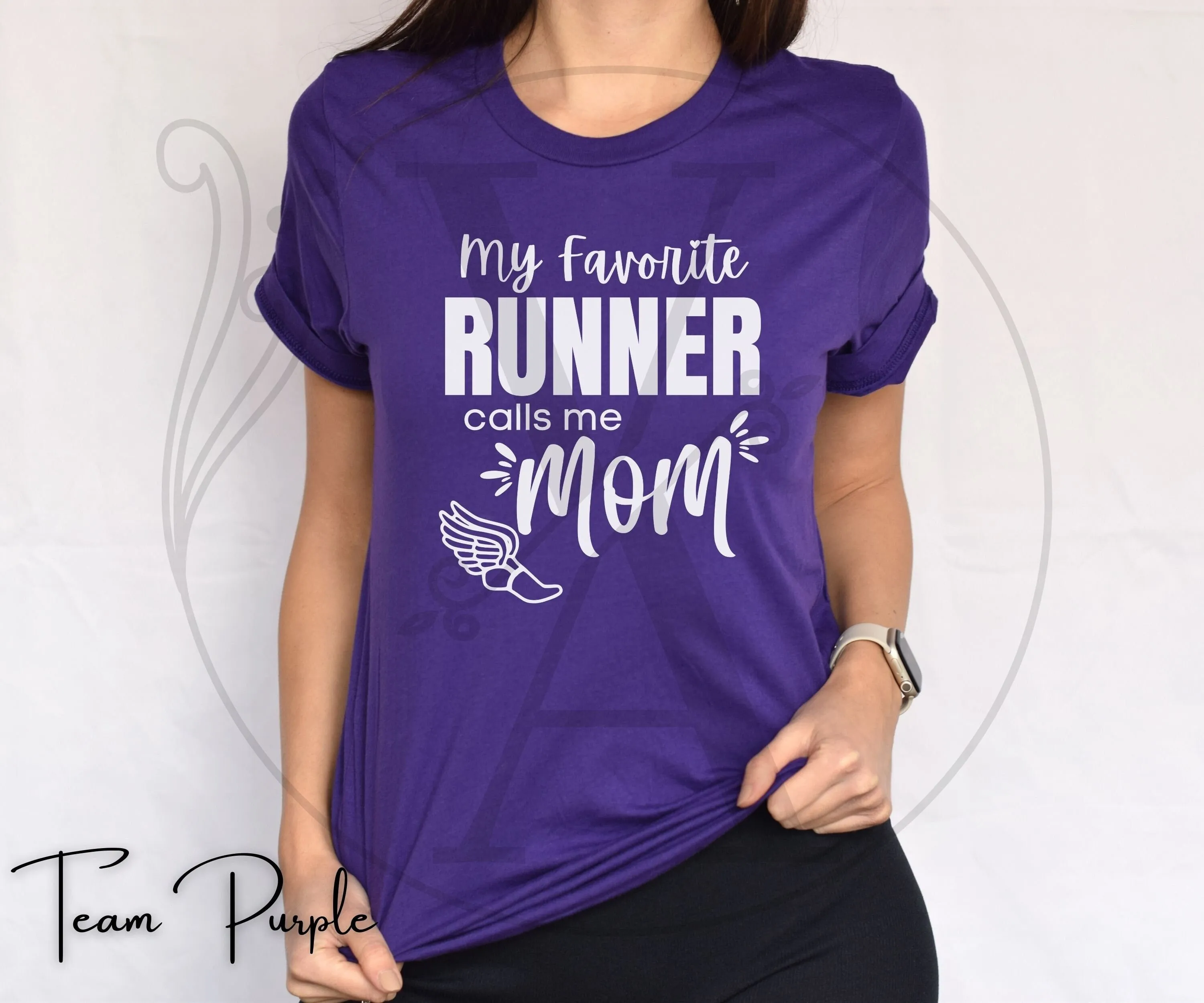 My Favorite Runner Calls Me Mom Proud T Shirt Mothers Day Cool Swag For Cross Country