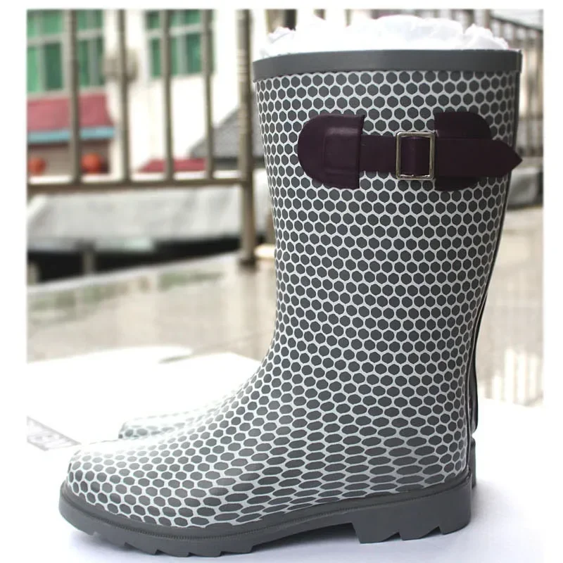 DurableHigh Ladies Rain Boots Rain Water Boots Wholesale Rubber Material
