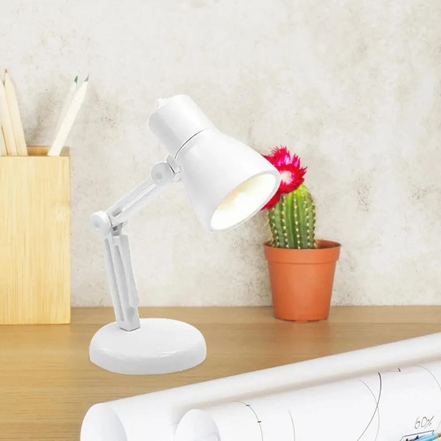 Mini Creative Small Book Lamp Bedroom Small Night Lamp Bookcase Lamp Warm Light Eye Protection Small Table Lamp Personality