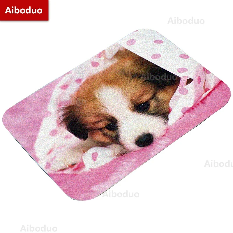 Multi-size Kawaii Pink Puppy Soft Carpet Bathroom Non-silp Doormat Suitable for Living Room Entrance Decorative Accessories Pad