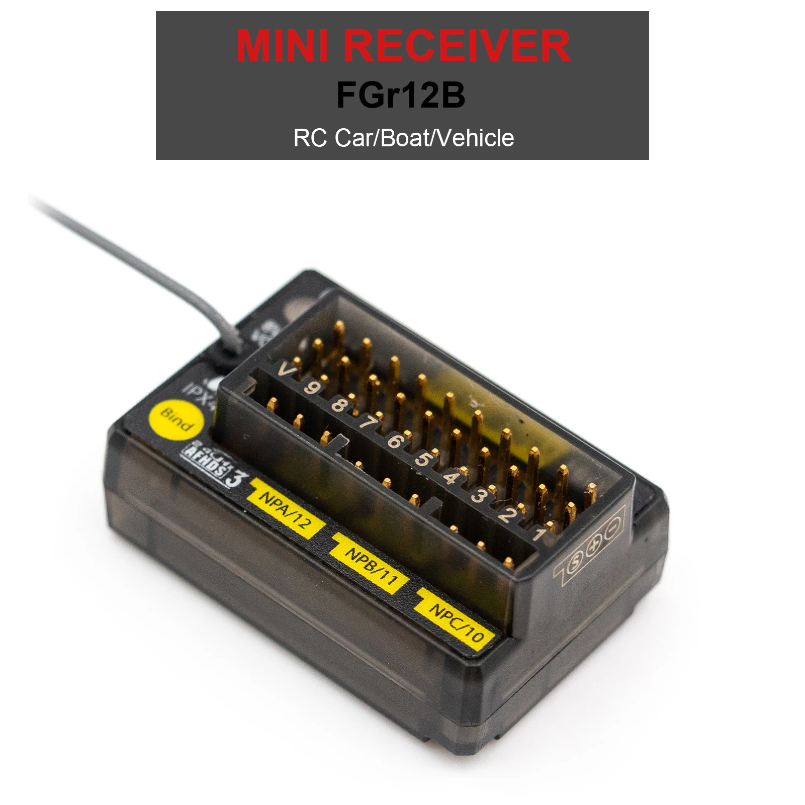 

NEW 2.4GHz 12CH Receiver PWM PPM Ibus for AFHDS3 Transmitters RF Modules PL18/ NB4 /NB4 Lite RC Car Boat Vehicle RC Car receiver