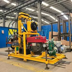 Fsat Shipping Hydraulic Diesel Drill Rigs Water Wells Borehole Drilling Machine Rig For Water Well Drilling Rig