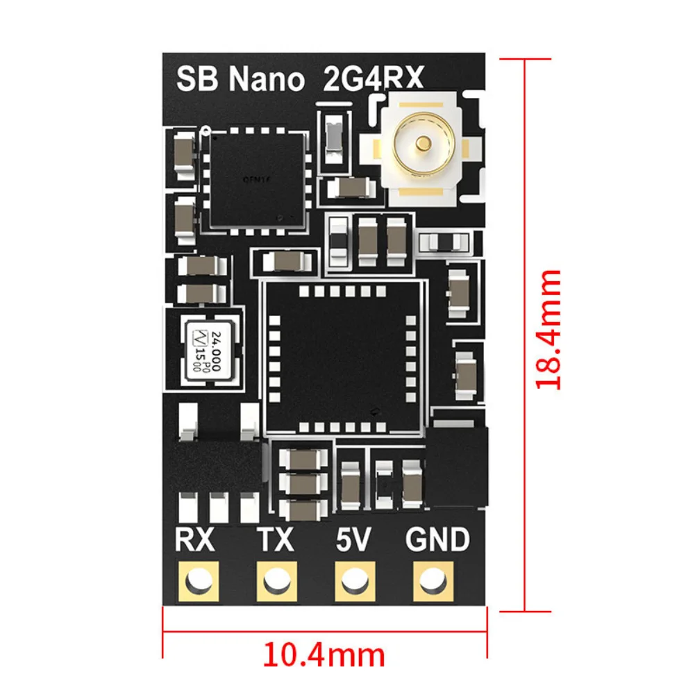 SpeedyBee Nano 2.4G/915MHz ExpressLRS ELRS Odbiornik do FPV Freestyle Długodystansowych Dronów Części DIY