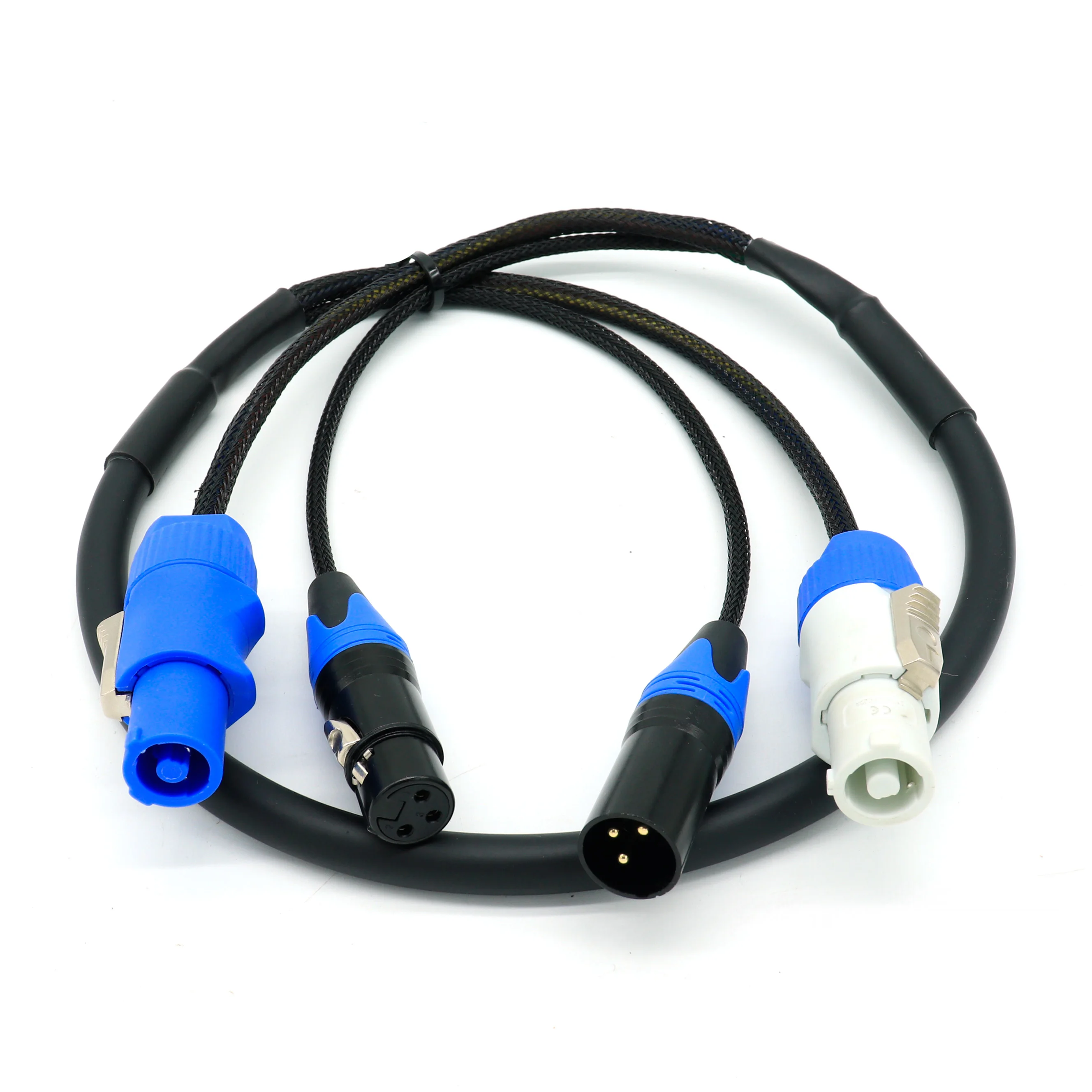 PowerCon plus 3 Pin DMX Combi Combo Hybrid Cable