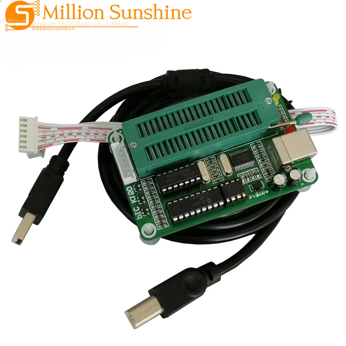 PIC K150 Programmer Microchip PIC MCU Microcore Burner USB Downloader with USB cable