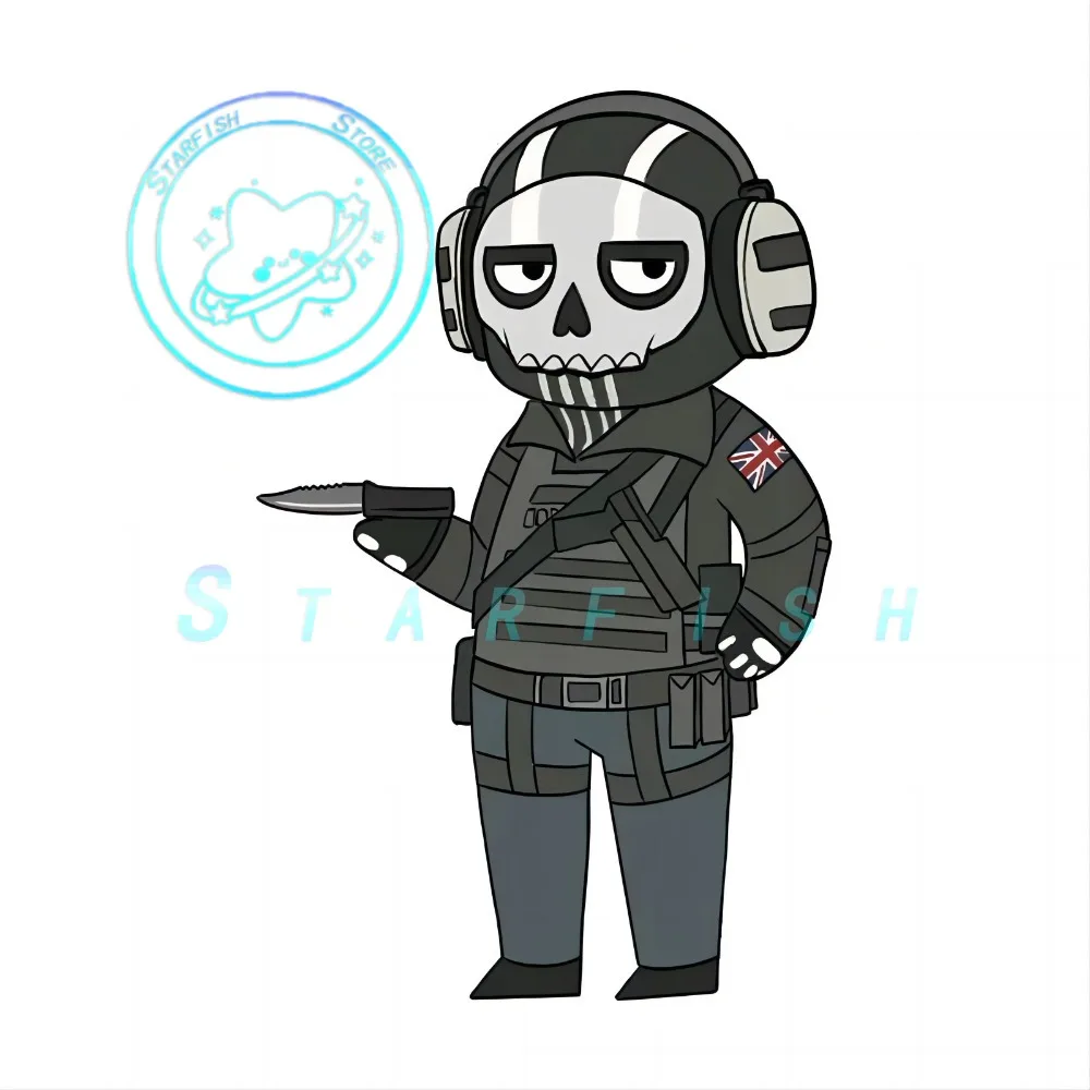 

For Call of Duty Car Stickers Waterproof Sunscreen Decal Creative Bumper Windshield Car Accessories Waterproof and Sunscreen