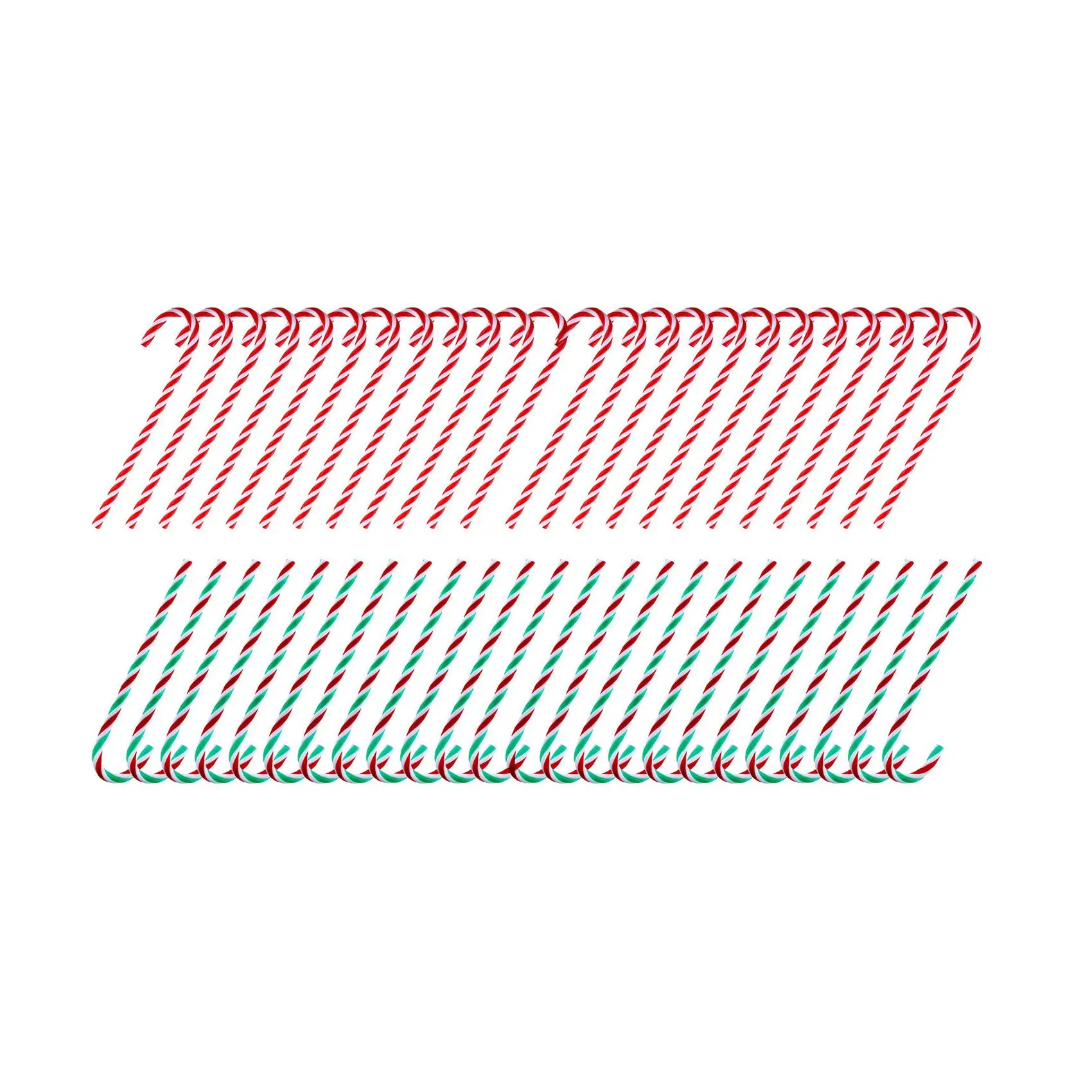 

PZHI-48 шт., рождественские пластиковые поддельные трости для конфет, витая игрушка, костыль для рождественской елки, подвесные украшения