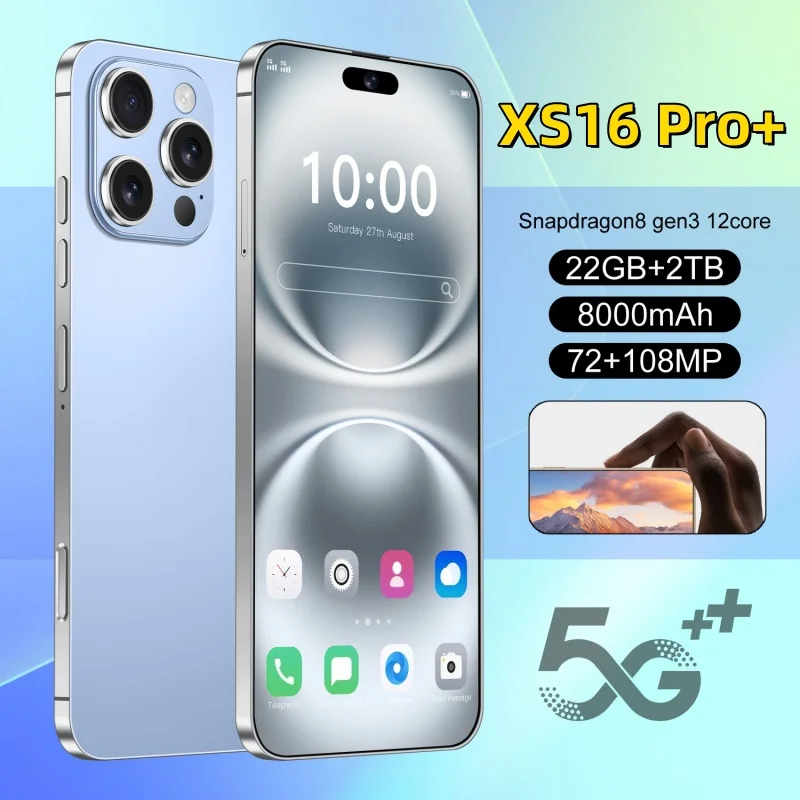 

XS16 Pro+ 2026 Original Pad Tablet PC 7.3 inch HD 4K Android 14 22GB+2TB 8000mAh Battery 4G 5G Dual Sim Card WiFi GPS Google Tab