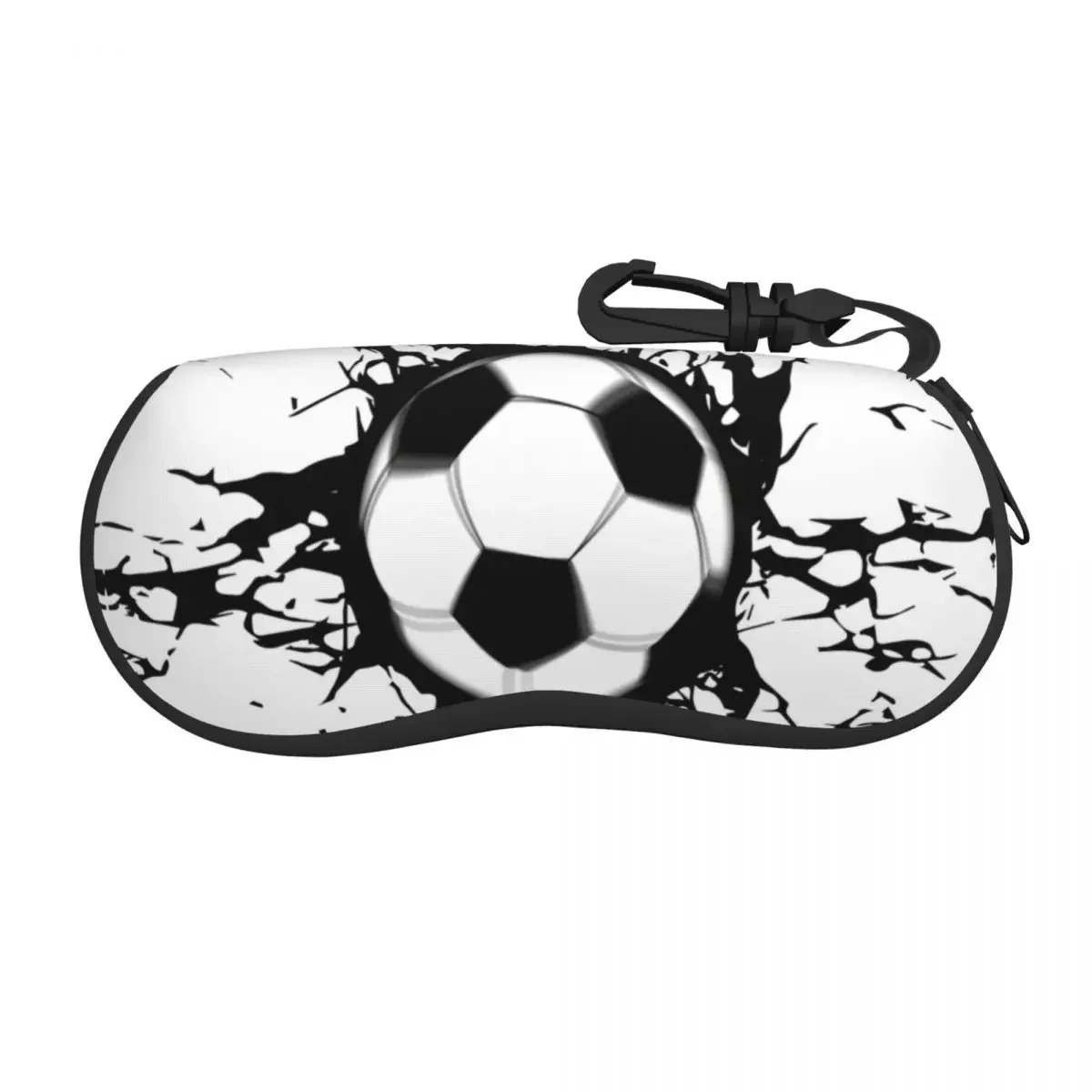 Soccer Super Shot Ball Wall Breaker Shell Eyeglasses Case Women Men Cute Football Pattern Glasses Case Sunglasses Box Pouch