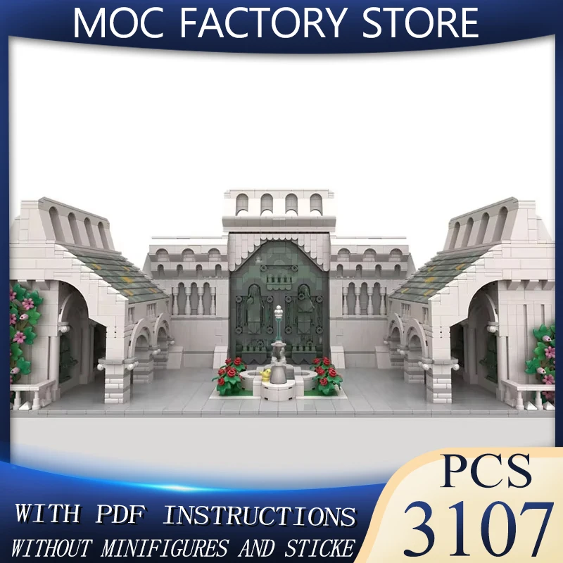 

Ring Movie 2025 New Moc Building Blocks Architecture Model Courtyard Modular Building Blocks Gift Children's Toys DIY Assembly
