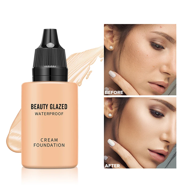 8 Stunden lang anhaltende Make-up Retention Concealer wasserdichte Foundation Make-up vollständige Abdeckung feuchtigkeit spendende 9-Farben-Kosmetik 2024