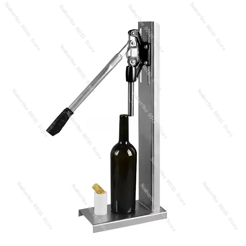 Manual Bottle Capper and Cork Press, Bottle Opener Combo Tool, Home Brewing Capping Insertion Machine