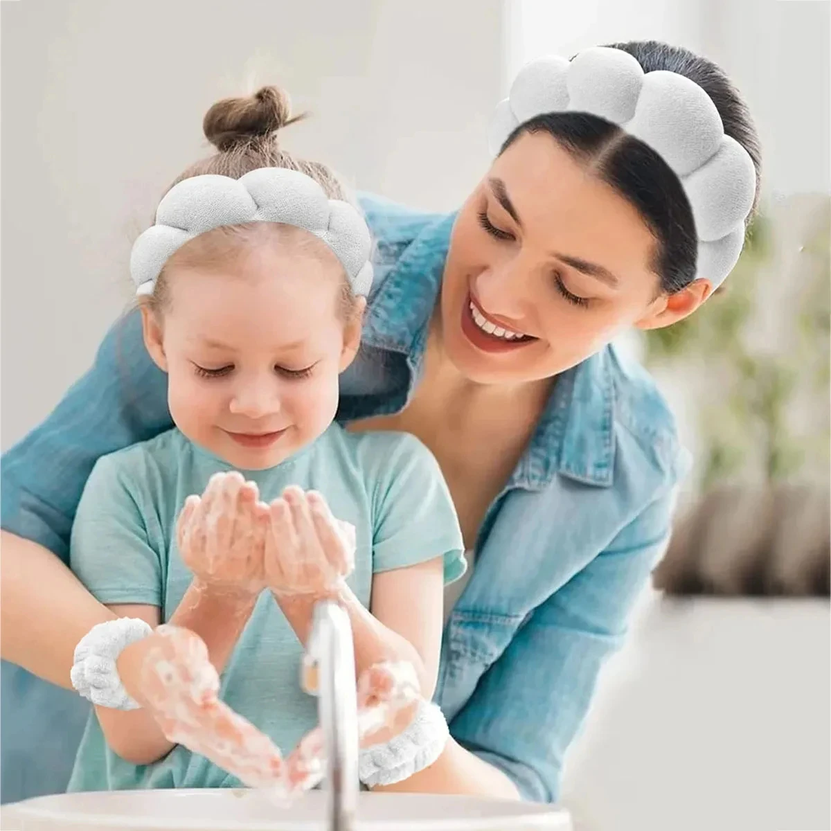 3 في 1 غسل ماكياج العصابات الشعر أفخم معصمه مجموعة قسط Ins تويست العصابات الشعر للنساء موجة مضفر عقال إكسسوارات الشعر